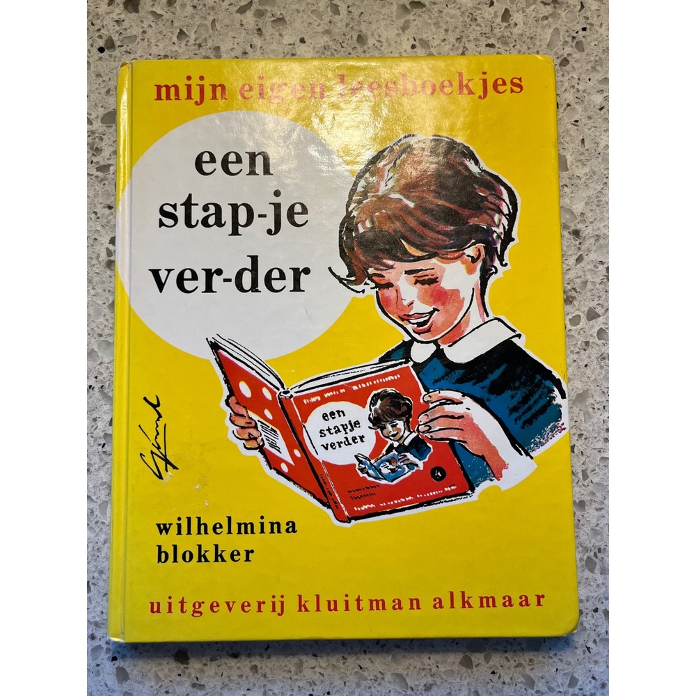 Dutch Een Stap-je Ver-der Childrens Book Wilhelmina‎ Blokker Kluitman